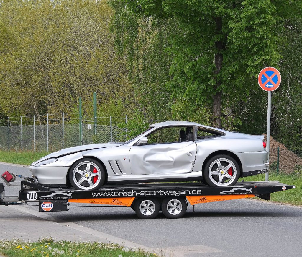Abschleppen-Ferrari -Transport