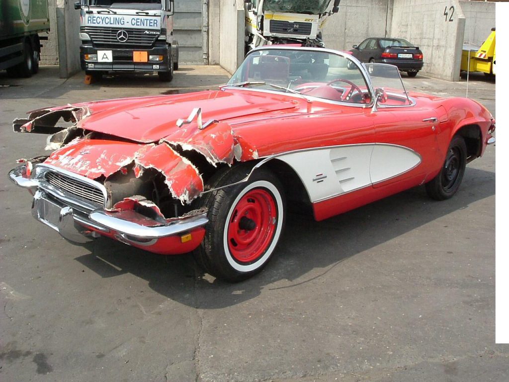 Unfall Corvette 1961