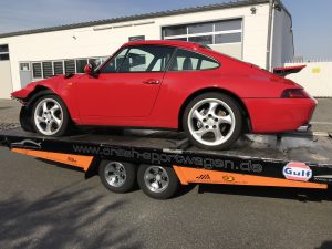 993 Porsche Transport Unfall