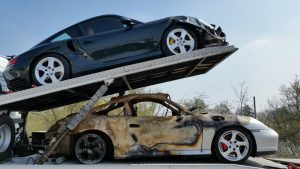 Unfall Porsche Transport